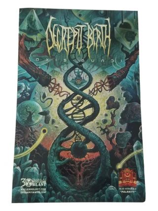 Decrepit Birth Axis Mundi Official Album Promo Poster 11x17 Rare Heavy Metal