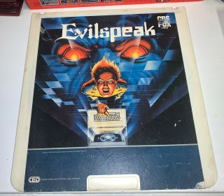 Evilspeak (1981) Ced Video Disc Format Cbs/fox Video Rare Cult Horror