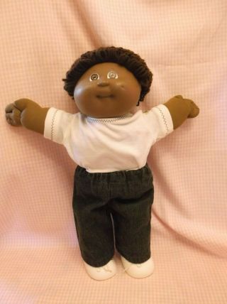 Vintage Coleco African American Cabbage Patch Kids Doll Ok Factory Black Sig.