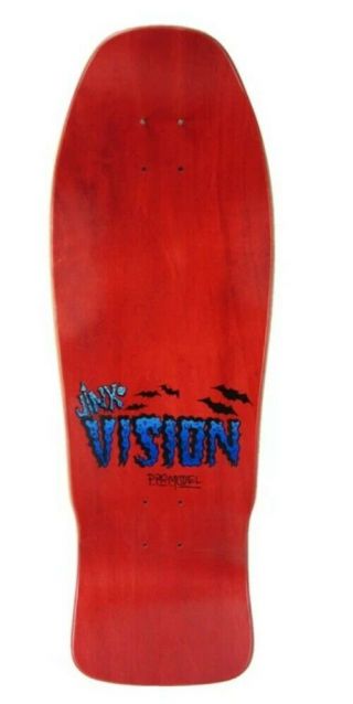 Rare Vintage Jinx Vision NOS Reissue skateboard Mark Gonzales Limited Red 2