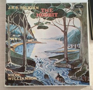 Nicol Williamson " J.  R.  R.  Tolkien: The Hobbit " Rare 1974 Uk 4lp Boxset Zpl1196/9