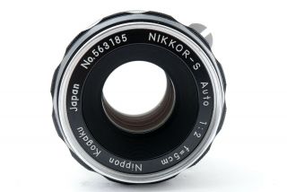 Rare EXC,  5 Nikon F Nikkor - S 5cm f/2 Nippon Kogaku 50mm lens PAT PEND from JAPAN 2