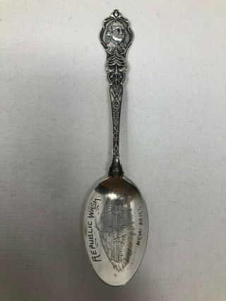 Paye & Baker Sterling Silver Souvenir Spoon Mill Republic Washington