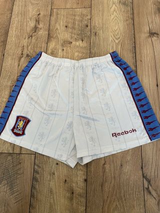 Aston Villa Shorts 1995 1997 Home Reebok Rare Collectable