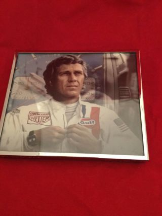 Steve Mcqueen F1 With Silver Tag Heuer Frame Rare Don 