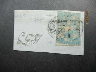 Victoria Stamps: Half Length On Piece - Rare - (i240)