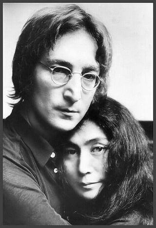 York City John Lennon And Yoko Ono In Nyc Candid Rare Photo 8x10 - - 01