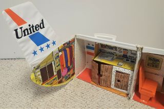 Mattel BARBIE 1972 FRIEND SHIP UNITED AIRPLANE Carrying Case w/Accessories 3