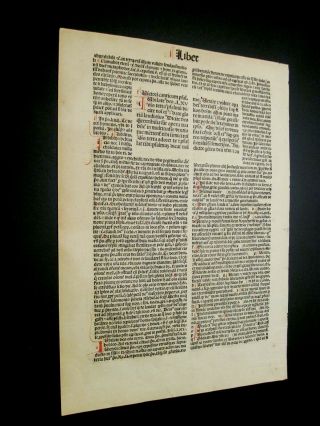 RARE - 1493 - Psalms 64 - 65 Latin Vulgate Bible Leaf - Folio - Koberger - Nuremburg,  Germany 2