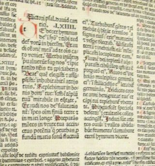 RARE - 1493 - Psalms 64 - 65 Latin Vulgate Bible Leaf - Folio - Koberger - Nuremburg,  Germany 3