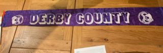 Derby County Fc Football Fans Silk Scarf 1970s Very Rare 50 Years Old