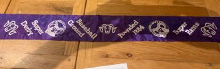 Derby County FC Football Fans Silk Scarf 1970s Very Rare 50 Years Old 2