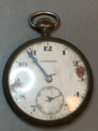 Antique Old Pocket Metal Watches " Mysteria "
