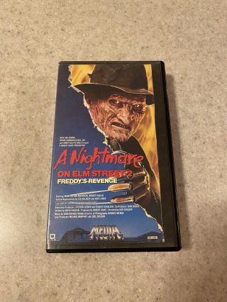 A Nightmare On Elm Street 2: Freddys Revenge Clam Shell Vhs Media Rare Horror