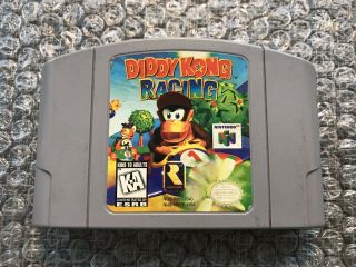 N64 Nintendo 64 Game Cartridge: Diddy Kong Racing - Authentic &