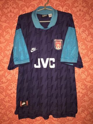 Rare Arsenal London England 1995/1996 Away Football Shirt Jersey Maglia Nike