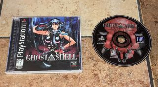 Ghost In The Shell (playstation 1 Ps1,  1997) Complete Rare Black Label
