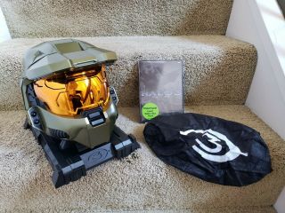 Rare Halo 3 Legendary Edition Master Chief Collectable Helmet And Stand - No Game