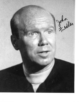 John Fiedler Star Trek " Hengist " Hand Signed B&w Photograph In Person Rare