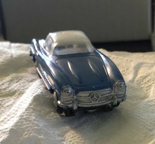 Htf Rare Vintage Lionel H.  O.  1964 Mercedes Benz 300 Sl In Blue W/white Roof
