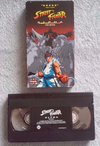 Street Fighter Alpha - The Movie - Vhs Video Tape - Very Rare - Anime - Capcom