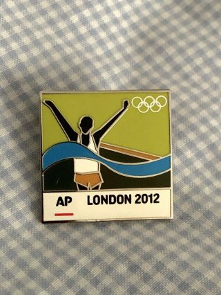 Extremely Rare Ap Associated Press London 2012 Olympics Pin Badge Media Sports