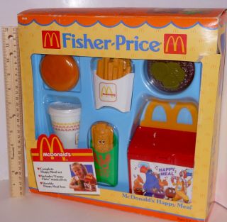Rare Vintage Fisher Price Mcdonalds Fun With Food Happy Meal Lunch Box