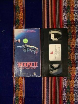 House 2 Vhs The Second Story - Rare Htf Oop Cult Slasher Comedy Vintage Horror