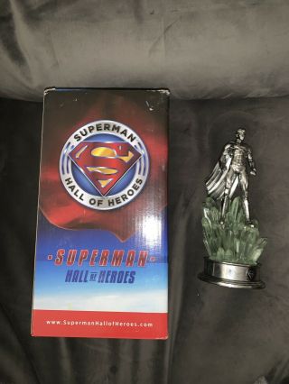 Superman Hall Of Heroes Statue Trophy Figure Kryptonite Gentle Giant 9 Inch Rare