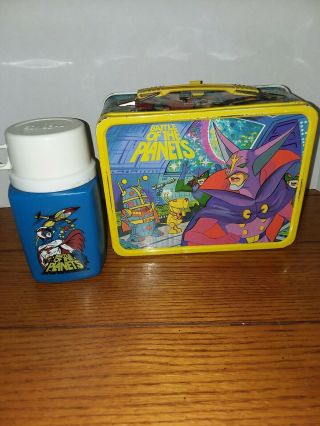 Vintage 1979 Battle Of The Planets Metal Lunchbox And Thermos Rare