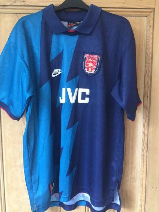 Arsenal Rare Nike Away Shirt 95 96 1995 1996 Retro Vgc Adult S Small