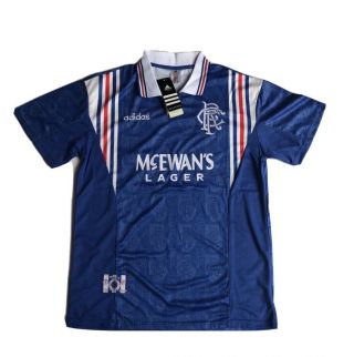 Rare Vintage Glasgow Rangers Football Shirt Xl 96/97 9 In A Row Adidas