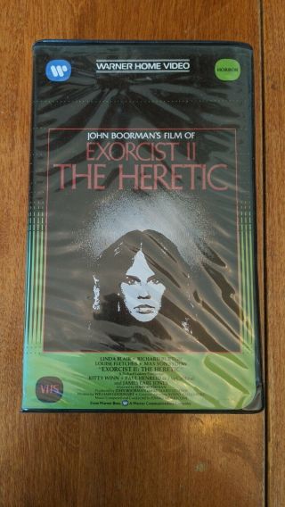 Exorcist 2: The Heretic Vhs Horror Warner Home Video Vintage Vhs Cult Rare 1977