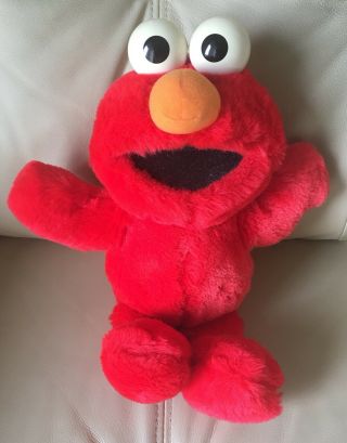 Vintage Tickle - Me - Elmo Red Talking Plush Stuffed Animal Toy Pre - Owned Usa Seller