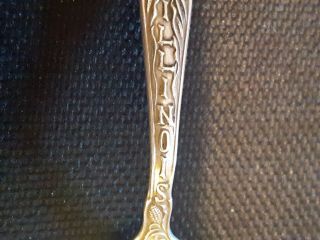 Illinois State Capital Spoon Not Scrap Or Junk Vintage Old Collector Cool Pretty