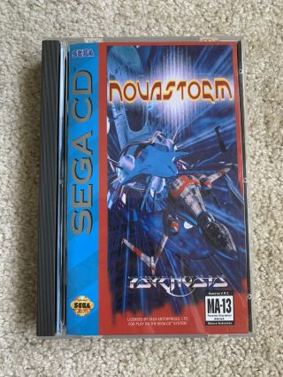 Novastorm Sega Cd Complete Rare Cib