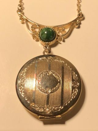 Vintage Locket Necklace Estate Rare Sarah