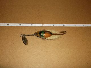 Vintage Lur All Beetle Bug Fishing Lure Old Rare Bait Lur - All Beetle Spinner