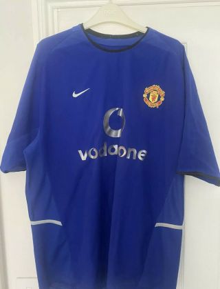 Manchester United Man Utd 2002 - 03 3rd Shirt Nike Size L Rare Retro