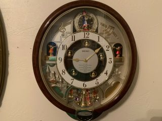 Rare Seiko Beatles Melody In Motion Clock With Hi - Fi Sound Great