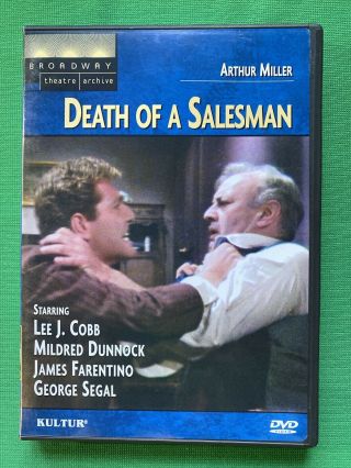 Death Of A Salesman (dvd,  2002) Arthur Miller Broadway Theatre Archive,  Rare Oop