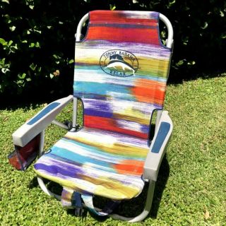 Tommy Bahama The Coolest Spot In Paradise Folding Backpack Beach Lawn Chair Rare