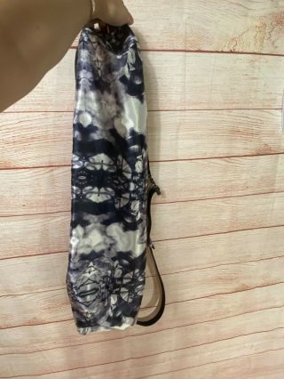 Lululemon Purple White Bubble Print Shoulder Strap Yoga Mat Bag Euc Rare