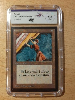 = Forcefield (international Edition) = Magic The Gathering Mtg Graded 8,  5 Nm,