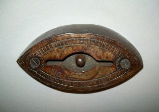 Old Antique Vtg 1800s Patented No 2 Pressing Sad Iron Base Only No Handle