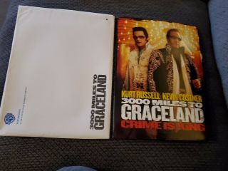Rare 3000 Miles To Graceland Movie Press Kit With Envelope,  Folder,  8 Photos