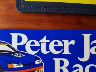 Vintage 90s Peter Jackson Racing Bundle Pass Holder and Sticker Rare Memorabilia 2