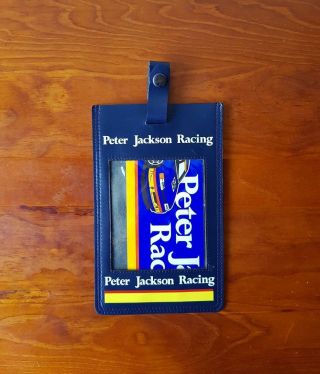 Vintage 90s Peter Jackson Racing Bundle Pass Holder and Sticker Rare Memorabilia 3