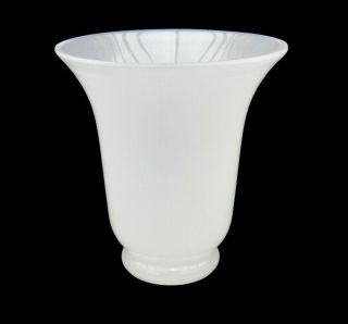RARE Signed 20th Century Murano Cenedese Art Glass Vase White 2