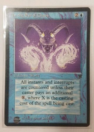 1 X In The Eye Of Chaos Legends Rare Nm Mtg Magic The Gathering English